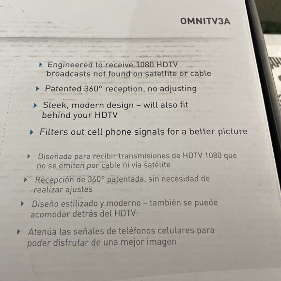 TERK New Omni-directional Amplified Indoor Digital HDTV Antenna Omnitv3a Working - Picture 4 of 9